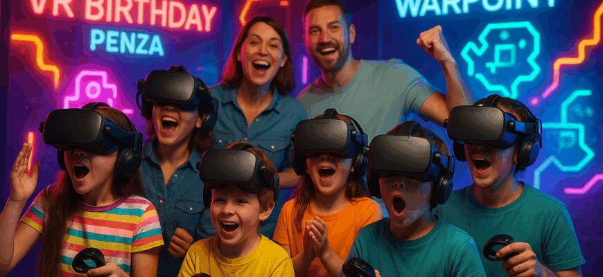 Где отметить день рождения ребенку в Пензе летом — выездной VR‑праздник с комфортом и безопасностью для мам и детей