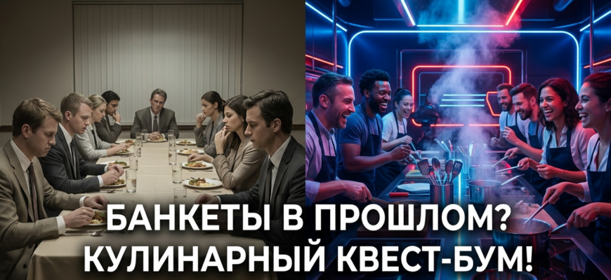 Кулинарный квест в Пензе, где компании предлагают банкеты в формате интерактивного шоу.